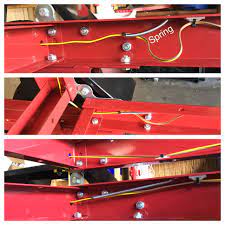 To Keep The Wires From Being Pinched When Folding Unfolding The Trailer I Added A Spring To Keep Harbor Freight Folding Trailer Utility Trailer Kayak Trailer