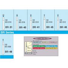 Mani Diamond Burs Ball Round Type Br Series