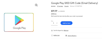 Any other request for the code may be a scam. Thrifter On Twitter Quick Buyers Can Score The 100 Google Play Gift Card For Less Than 78 Right Now Via Walmart Https T Co Yqzmz6uw5q Https T Co Gdp9snesfe