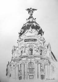 Dibujo Del Edificio Metropolis De Madrid Ruben De Luis Rubio