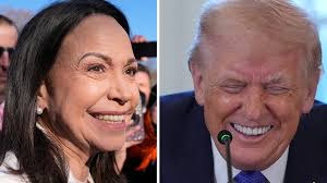 Machado gav fredsprismedaljen till Trump