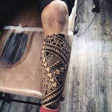 One of your tattoo enthusiast friends might have a tribal design calf tattoo. 60 Tribal Leg Tattoos For Men Cool Cultural Design Ideas