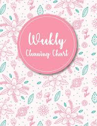 Buy Weekly Cleaning Chart Pretty Pink Floral Cover
