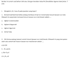 Rpp pai k13 kelas 3 sd untuk semester 1 dan 2 revisi 2019. Soal Ukk Agama Islam Kelas 2 Sd