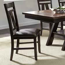 Solid wood dining chair kennedy president chair tea room meeting chair back. Charlton Home Mckinnie Upholstered Slat Back Side Chair In Drak Brown Wayfair Side Chairs Solid Wood Dining Chairs Living Room Furniture Sale
