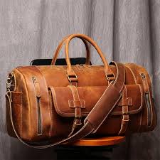 Handmade Travel Bag Leather Duffel Bag With Shoes Compartment Travel Bag Lj1188 In 2020 Leather Duffel Bag Mens Travel Bag Leather Duffel