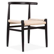 Nordic Chair With Weave Seat Black Nordic Chair Wood Restaurant Chairs Danish Design Chair