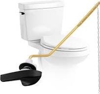 Universal Black Toilet Handle Replacement Kit, Side/Angle ...