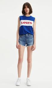 501 Women S Shorts Dark Wash Levi S Us