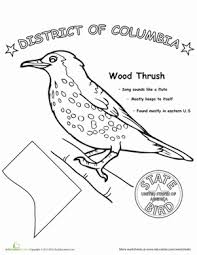 Birds Of Eastern Washington Book Washington D C State Bird Worksheet Education Com State Birds Washington Dc Activities Science Worksheets