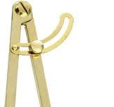Liquidraw Locking Wing Divider with Compass - 8" Brass