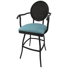 Red Barrel Studio Quiles Swivel Indoor Outdoor Bar Stool Seat Height Bar Stool 30 Seat Height Upholstery Aqua Linen In 2020 Outdoor Bar Stools Bar Stools Cool Bar Stools