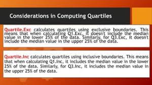 Excel Quartile.Inc Function