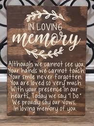 In Loving Memory Wedding Sign Memorial Table Wedding Sign Rustic Wedding Sign In 2020 Memory Table Wedding Rustic Wedding Signs Wedding Memorial