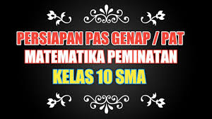 Semua bilangan jika dikalikan 0 hasilnya juga 0, maka nilai m adalah 0. Soal Uas Matematika Peminatan Kelas 10 Semester 2 Pas Genap Materi Pat Youtube