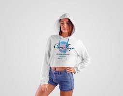 Girl Wearing Crop Top Hoodie Free Mockup In 2020 Crop Top Hoodie Hoodie Mockup Crop Tops