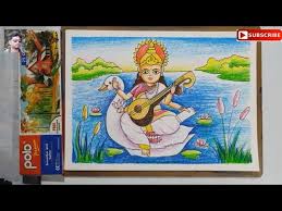 #saraswati #durga puja #hindu #hinduism #kolkata. Very Easy Saraswati Thakur Drawing For Kids Maa Saraswati Drawing Saraswati Puja Special Drawing Youtube