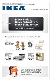 Simple Email Design By Ikea With A Good Use Of White Spaces The Johnson Box Has Been Used Well Which Black Friday Email Black Friday Inspiration Email Design