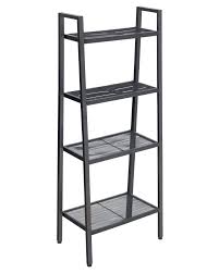 Use it to stash your favorite titles beside the sofa or put a printer in a home office nook. Kicode Metal Ladder Shelf 4 Tier Ladder Bookshelf Ladder Shaped Stand Plant Rack Storage Shelves With Anti Fall Lock And Adjustment Feet Buy Online In Belize At Belize Desertcart Com Productid 156193327