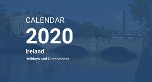 Upcoming bank and public holidays in scotland are listed below. Year 2020 Calendar Ireland