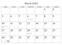 March 2019 Calendar With Holidays Canada Marchcalendar Holidayscalendar March2019calendar 2019cal Holiday Calendar Holiday Calendar Printable 2019 Calendar
