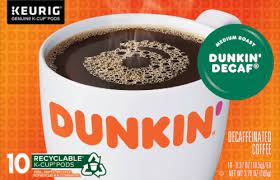 Ships free with orders $59 or more. Dunkin Donuts Decaf Coffee K Cup Pods 10 Ct Dillons Food Stores