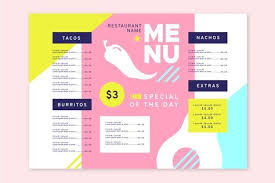 Plantilla De Menu Colorido Para Restaura Free Vector Freepik Freevector Comida Menu En 2020 Plantillas De Menu Plantilla De Menu De Restaurante Diseno De Menu