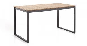 Fixed table and extendable table rapido. Table Haute De Jardin En Bois De Teck Massif Et Alu 6 Places Bonifacio