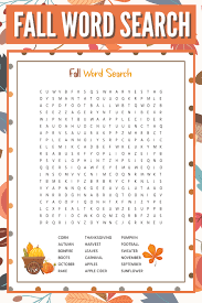 From history to holidays, science to sight words, our word searches cover all the vocabulary kids. Free Printable Fall Word Search With Answer Key