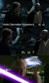 That Explains All The Lightning Prequelmemes Star Wars Humor Star Wars Quotes Star Wars Facts