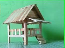 Andapun tidak memerlukan stik ice cream yang banyak, namun tetap menghasilkan miniatur rumah adat yang cantik dan sangat bagus digunakan sebagai salah satu. Jual Rumah Stik Es Krim Stik Ice Cream Miniatur Pos Ronda Stik Es Krim Di Lapak Ainipramesthi Store Bukalapak