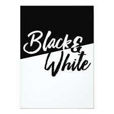 Black And White Party Invitations Modern Style Black And White Party Invitations Zazzle Com White Party Theme Black And White Theme Black And White