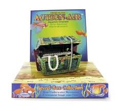 Aquarium Decor Treasure Chest Small Size 3 L X 3 W X 2 H The Action Aerating Treasure Chest Tank Ornament Does More Than Treasure Chest Aerator Treasures