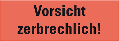 Individuell gestalten oder von vorlage schneller versand niedrige kosten! Hinweisetikett Vorsicht Haftpapier Perm 147x50mm 250 Ro Kroschke Com
