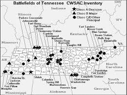 Tennessee Map Of Battles Of The American Civil War Civil War Battles Civil War Civil War Sites