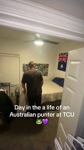 Day in the life of an Aussie punter 🇦🇺 #d1athlete #d1 #australia  #collegefootball #college #food #workout #punter #kickers #tcufootball #tcu  #big12football #big12