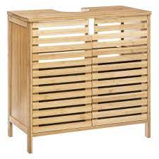 Nos rangements de salle de bains sont parfaitement adaptés pour vous accompagner dans votre rituel quotidien. Meuble Sous Vasque De Salle De Bain Sicela Bambou Leroy Merlin