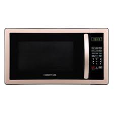 Black And Copper Kitchen Appliances Farberware Classic 1 1 Cubic Foot Microwave Oven In Copper Black Farberware Kitchen Design Diy Copper Kitchen Appliances
