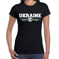 Op de voorzijde van het shirt staat immers een afbeelding van het land, maar ook de krim werd mee oekraïne moet zich echter geen zorgen maken: Oekraine Ukraine Landen Voetbal Shirt Met Wapen In De Kleuren Van De Oekraiense Vlag Zwart Voor Dames Fun En Feest