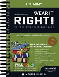 Wear It Right Us Army Uniform Quick Reference Book