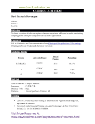 Simple resume format for 12th pass student sample resume format for 12th pass student and all other pictures, designs or photos on our website are copyright of their respective owners. Resume Format For Freshers Inenx