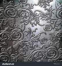 Buy floral design metal prints from the getty images collection of creative and editorial photos. Steel Metal Plate Background With Floral Royalty Free Stock Photo 105444527 Avopix Com