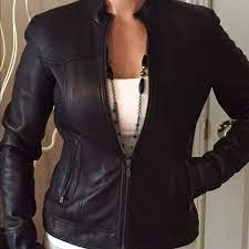 A N A Black Leather Biker Jacket Black Leather Biker Jacket Jackets Leather Biker Jacket