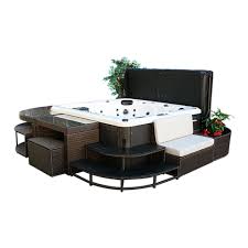 We use top quality clear western red cedar (wrc) to build our hot tub gazebos & spa enclosures. New In Acrylic Spa Surround Furniture Canadian Spa Company