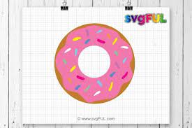 Download Free Svg Sprinkle Donut Doughnut Svg Dxf Png Donut Cut File Donut Free Svg Files Cut For Silhouette And More