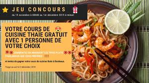 Cours de cuisine et événements culinaires : Jeu Concours Cours De Cuisine Thaie A Bordeaux