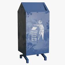 Rubbish Bin 3d Model Ad Rubbish Bin Model