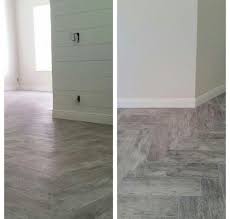 Wood Look Tile Herringbone Pattern Marazzi Montagna Dapple Grey From Home Depot Grout Gray Wood Tile Flooring Wood Tile Bathroom Floor Home Depot Wood Tile