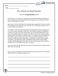 Pearl Harbor Reading Worksheet 1 Woo Jr Kids Activities Pearl Harbor Reading Worksheets Lessons For Kids