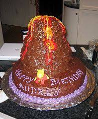 The Erupting Volcano Cake Spilling The Beans Magic Beans Volcano Cake Cake Birthday Parties